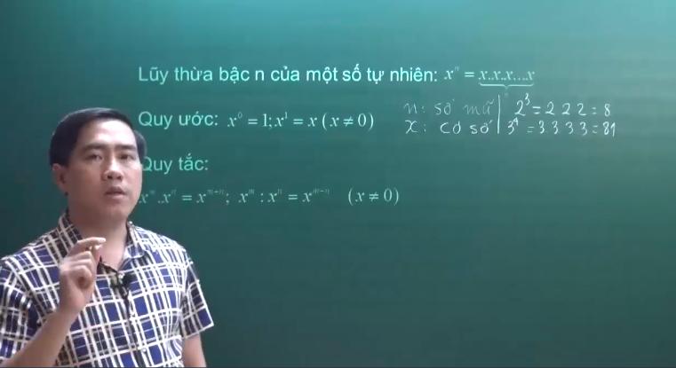 Toán 6: Kiến thức cần nhớ về lũy thừa