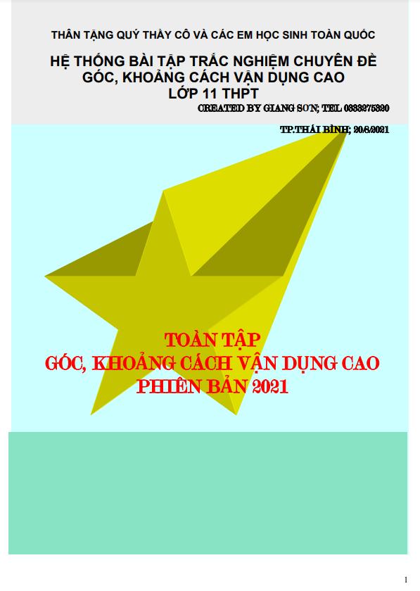 Toàn tập góc và khoảng cách vận dụng cao