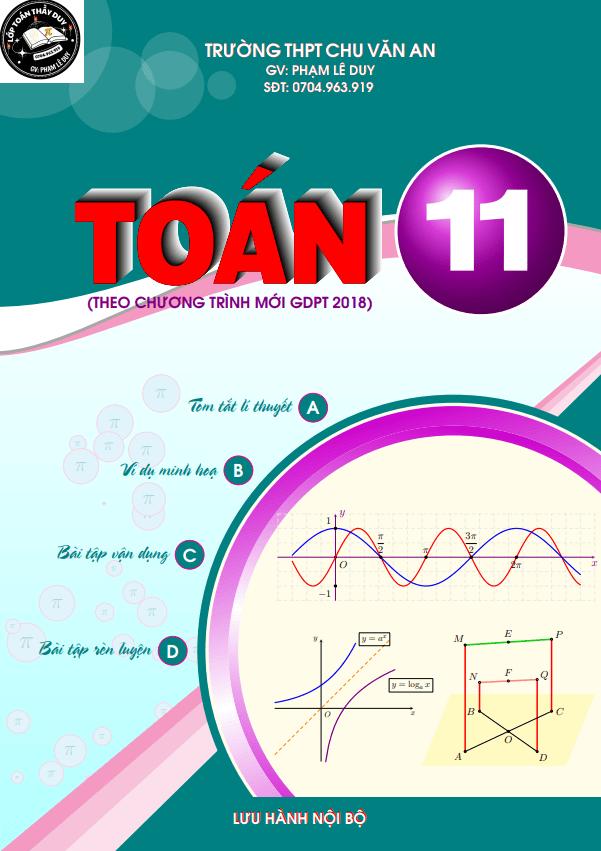 Tài liệu học tập môn Toán lớp 11 theo chương trình Giáo dục Phổ thông 2018
