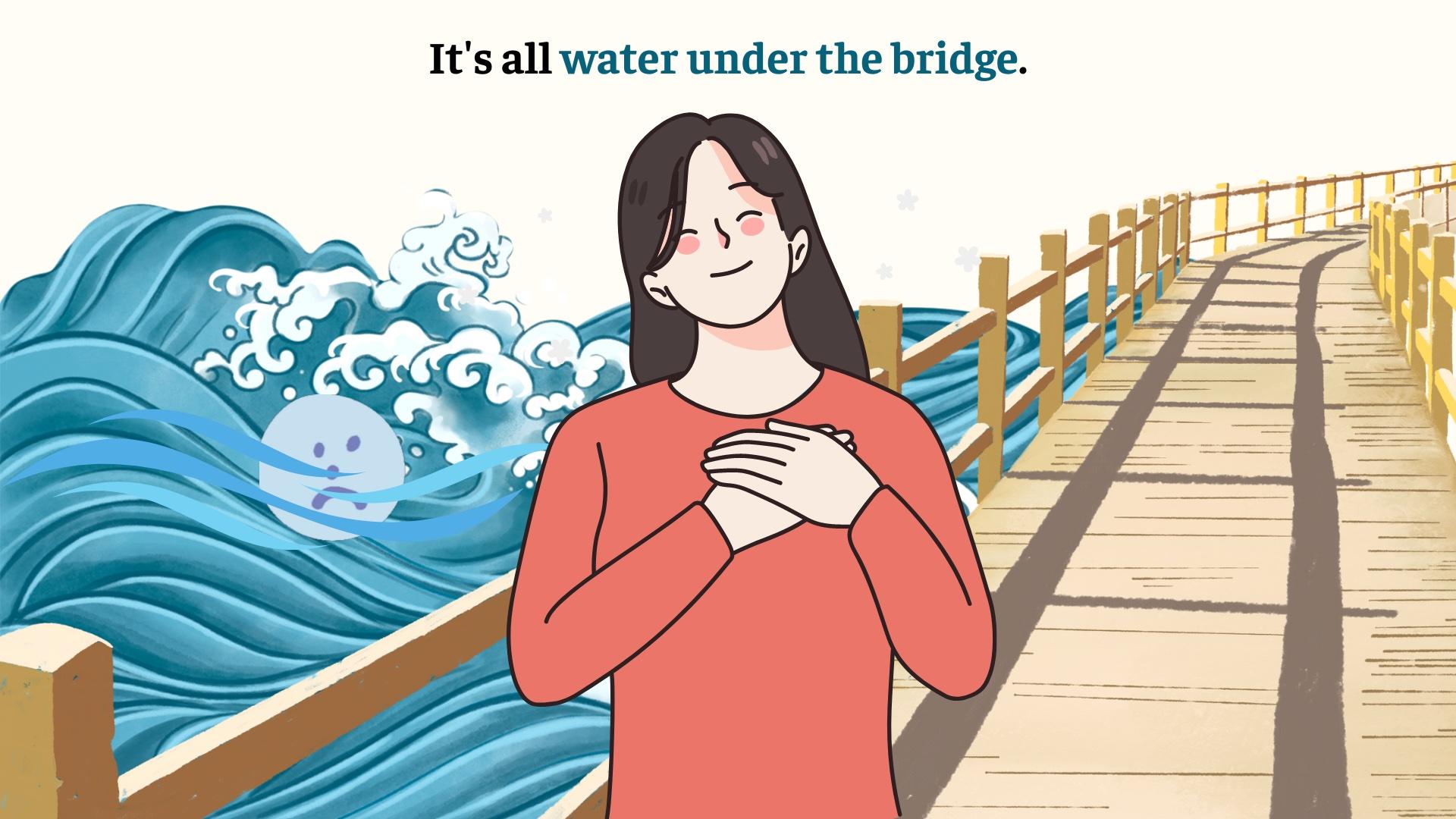 Water under the bridge - Ý nghĩa, nguồn gốc & Ứng dụng trong IELTS Speaking Part 1 và 2