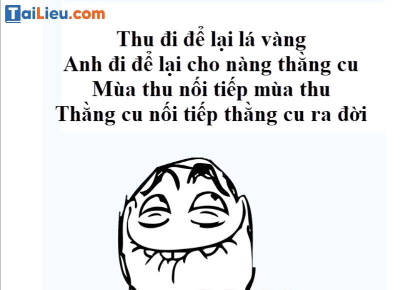 Top những câu thơ chế hay và độc đáo, HOT nhất hiện nay
