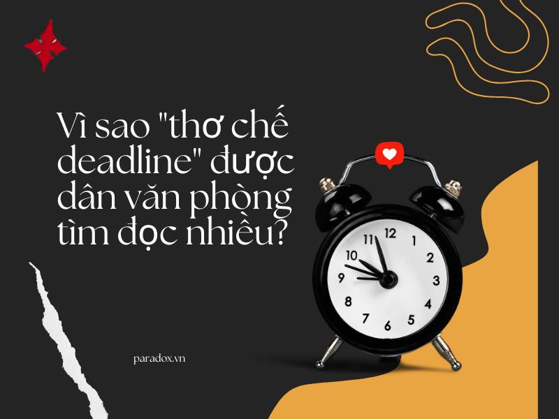 “Thơ chế deadline” hài hước cho dân văn phòng thức cùng KPI
