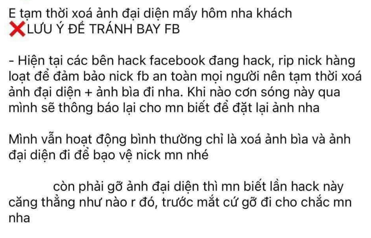Xóa avatar Facebook khiến tài khoản trở thành 'miếng mồi ngon' cho hacker