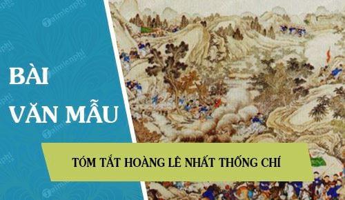 Tóm tắt Hoàng Lê nhất thống chí