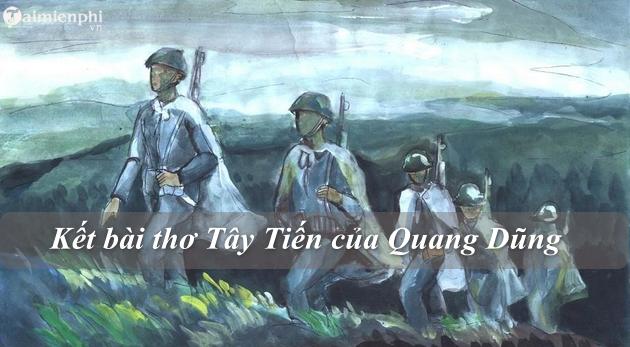 Kết bài bài thơ Tây Tiến của Quang Dũng